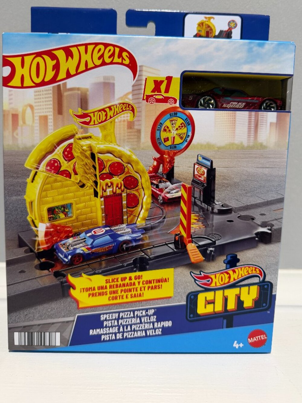 Hot Wheels City Speedy Pizza Pick-Up Track Set